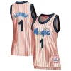 Delizioso Elegante Penny Hardaway Orlando Magic Women's 75th Anniversary Rose Gold 1993 Swingman Jersey Pink per gli appassionati
