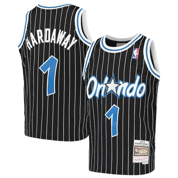 Eccezionale Penny Hardaway Orlando Magic Youth Hardwood Classics Swingman Throwback Jersey Black per gli appassionati