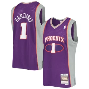 Splendido Raffinato Trendy Penny Hardaway Phoenix Suns 2001/02 Hardwood Classics Swingman Jersey Purple/White per gli appassionati