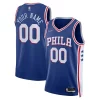 Magnifico Philadelphia 76ers Nike 2021/22 Diamond Swingman Custom Jersey Icon Edition Royal per gli appassionati