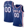 Splendido Moderno Prestigioso Philadelphia 76ers Nike Unisex 2022/23 Swingman Custom Jersey Royal Icon Edition per gli appassionati