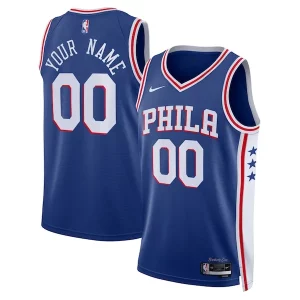 Splendido Moderno Prestigioso Philadelphia 76ers Nike Unisex 2022/23 Swingman Custom Jersey Royal Icon Edition per gli appassionati