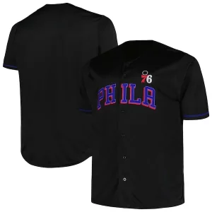 Meraviglioso Philadelphia 76ers Profile Big & Tall Pop Jersey Black per gli appassionati