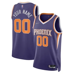 Lussuoso Phoenix Suns Nike 2021/22 Diamond Swingman Custom Jersey Icon Edition Purple per gli appassionati