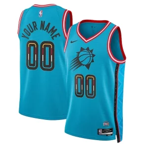 Delizioso Phoenix Suns Nike Unisex 2022/23 Swingman Custom Jersey City Edition Turquoise per gli appassionati