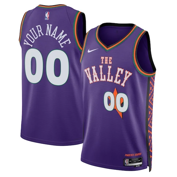 Bellissimo Magnifico Phoenix Suns Nike Unisex 2024/25 Custom Swingman Jersey City Edition Purple per gli appassionati