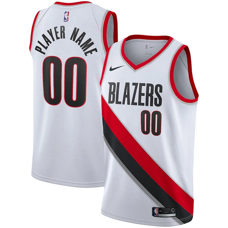 Cool Portland Trail Blazers Nike 2020/21 Swingman Custom Jersey Association Edition White per gli appassionati