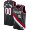 Moderno Comodo Lussuoso Portland Trail Blazers Nike 2020/21 Swingman Custom Jersey Icon Edition Black per gli appassionati