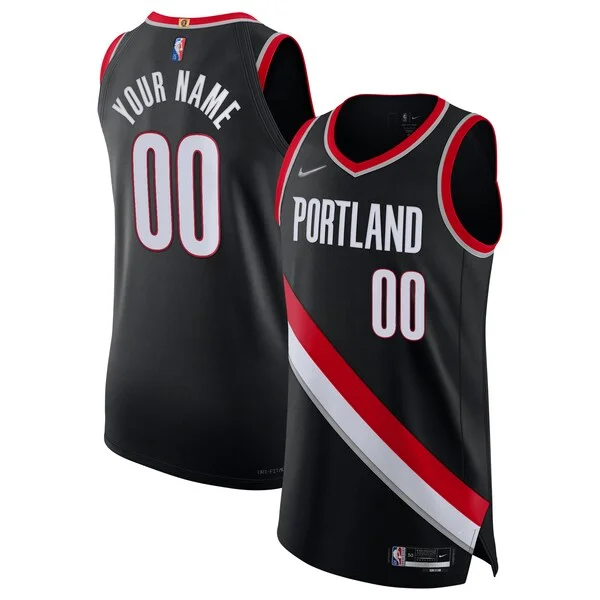 Sofisticato Portland Trail Blazers Nike 2021/22 Diamond Authentic Custom Jersey Icon Edition Black per gli appassionati