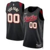 Cool Gorgeous Splendido Portland Trail Blazers Nike Unisex 2023/24 Custom Swingman Jersey Black City Edition per gli appassionati
