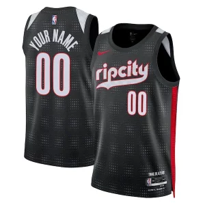 Comodo Delizioso Lussuoso Portland Trail Blazers Nike Unisex 2024/25 Custom Swingman Jersey City Edition Black per gli appassionati