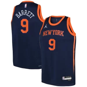 Attraente RJ Barrett New York Knicks Jordan Brand Youth Swingman Jersey Statement Navy per gli appassionati