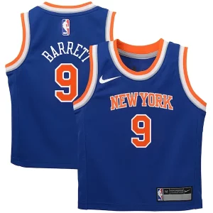 Cool Delizioso RJ Barrett New York Knicks Nike Preschool Swingman Player Jersey Icon Edition Blue per gli appassionati