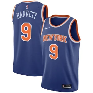 Incantevole RJ Barrett New York Knicks Nike Swingman Jersey Blue Icon Edition per gli appassionati
