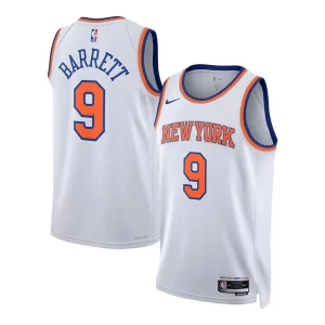 Meraviglioso RJ Barrett New York Knicks Nike Unisex Swingman Jersey Association Edition White per gli appassionati