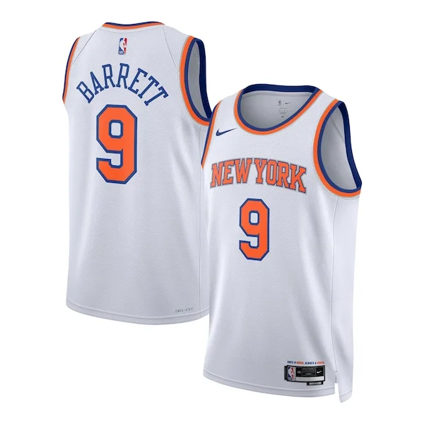 Meraviglioso Moderno Accattivante RJ Barrett New York Knicks Nike Unisex Swingman Jersey Association Edition White per gli appassionati