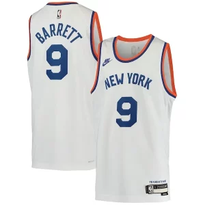 Elegante RJ Barrett New York Knicks Nike Youth 2021/22 Swingman Player Jersey Classic Edition White per gli appassionati