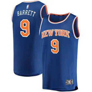 Pratico Carino RJ Barrett New York Knicks Replica Fast Break Jersey Blue Icon Edition per gli appassionati