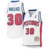Stupendo Rasheed Wallace Detroit Pistons Youth 2003/04 Hardwood Classics Swingman Jersey White per gli appassionati