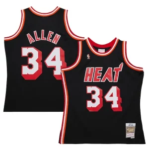 Raffinato Resistente Ray Allen Miami Heat 2013/14 Hardwood Classics Swingman Jersey Black per gli appassionati