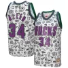 Raffinato Ray Allen Milwaukee Bucks 2000/01 Swingman Jersey White per gli appassionati