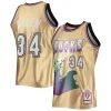 Carino Ray Allen Milwaukee Bucks 75th Anniversary 1996/97 Hardwood Classics Swingman Jersey Gold per gli appassionati