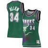 Resistente Moderno Ray Allen Milwaukee Bucks Women's 1996/97 Hardwood Classics Swingman Jersey Green per gli appassionati