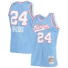 Accattivante Reggie Theus Sacramento Kings 1985/86 Hardwood Classics Swingman Jersey Light Blue per gli appassionati