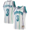 Trendy Rex Chapman Charlotte Hornets 1988/89 Hardwood Classics Swingman Jersey White per gli appassionati