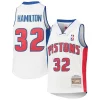 Comodo Richard Hamilton Detroit Pistons Youth 2003/04 Hardwood Classics Swingman Jersey White per gli appassionati