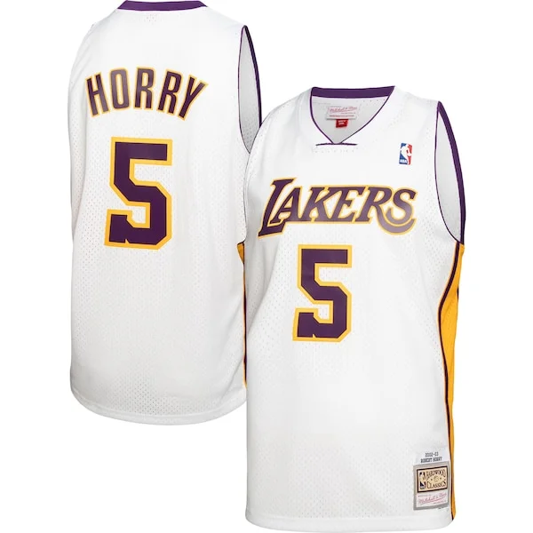 Versatile Fascinante Bellissimo Robert Horry Los Angeles Lakers 2001/02 Hardwood Classics Swingman Jersey White per gli appassionati