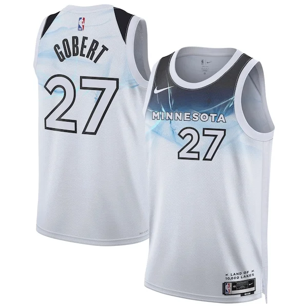 Gorgeous Prestigioso Comodo Rudy Gobert Minnesota Timberwolves Nike Unisex 2024/25 Swingman Player Jersey City Edition White per gli appassionati