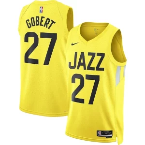 Versatile Rudy Gobert Utah Jazz Nike Unisex Swingman Jersey Icon Edition Gold per gli appassionati