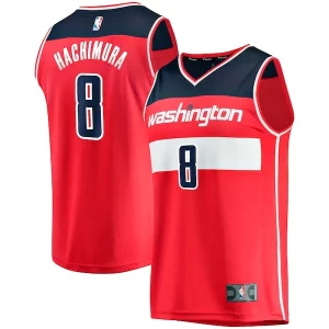 Sofisticato Rui Hachimura Washington Wizards Replica Fast Break Jersey Red Icon Edition per gli appassionati