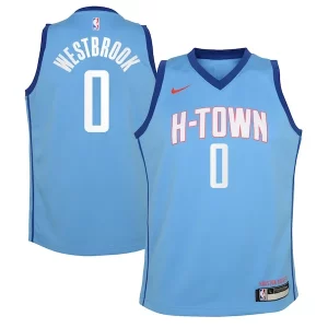 Stupendo Duraturo Gorgeous Russell Westbrook Houston Rockets Nike Youth 2020/21 Swingman Jersey Blue City Edition per gli appassionati