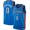 Eccezionale Fantastico Meraviglioso Russell Westbrook Oklahoma City Thunder Nike Swingman Player Jersey Icon Edition Blue per gli appassionati