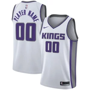Splendido Accattivante Moderno Sacramento Kings Nike 2020/21 Swingman Custom Jersey Association Edition White per gli appassionati