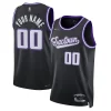 Prestigioso Sacramento Kings Nike 2021/22 Swingman Custom Jersey City Edition Black per gli appassionati