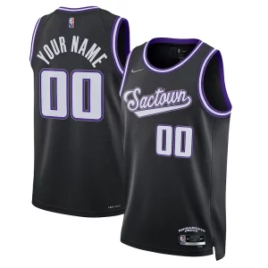 Prestigioso Sacramento Kings Nike 2021/22 Swingman Custom Jersey City Edition Black per gli appassionati