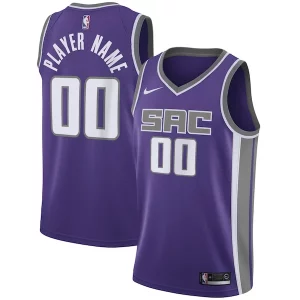 Raffinato Fantastico Sacramento Kings Nike Swingman Custom Jersey Purple Icon Edition per gli appassionati