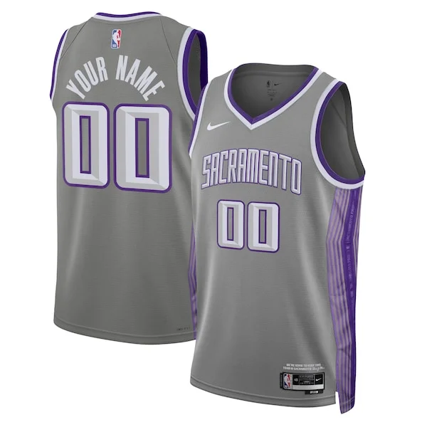 Eccezionale Trendy Accattivante Sacramento Kings Nike Unisex 2022/23 Swingman Custom Jersey City Edition Black per gli appassionati