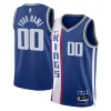 Comodo Ottimo Sacramento Kings Nike Unisex 2023/24 Custom Swingman Jersey Blue City Edition per gli appassionati