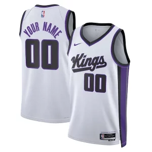 Carino Incantevole Elegante Sacramento Kings Nike Unisex Swingman Custom Jersey Association Edition White per gli appassionati