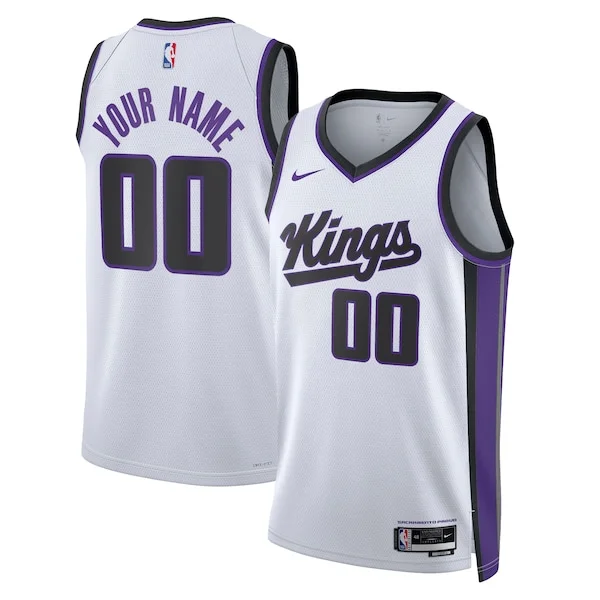 Carino Incantevole Elegante Sacramento Kings Nike Unisex Swingman Custom Jersey Association Edition White per gli appassionati