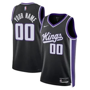 Versatile Bellissimo Sacramento Kings Nike Unisex Swingman Custom Jersey Icon Edition Black per gli appassionati