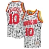 Gorgeous Fantastico Sam Cassell Houston Rockets 1993/94 Hardwood Classics Doodle Swingman Jersey White per gli appassionati