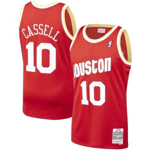 Bellissimo Ottimo Lussuoso Sam Cassell Houston Rockets 1993/94 Hardwood Classics Swingman Jersey Red per gli appassionati