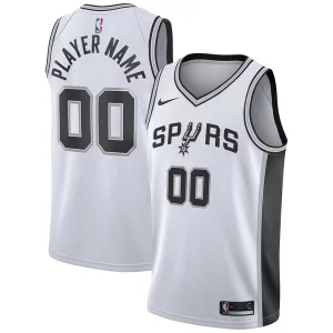 Lussuoso Versatile Fascinante San Antonio Spurs Nike 2020/21 Swingman Custom Jersey Association Edition White per gli appassionati