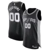 Attraente San Antonio Spurs Nike Authentic Custom Jersey Black Icon Edition per gli appassionati