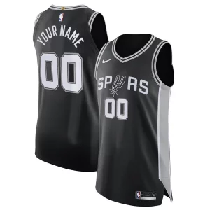 Attraente San Antonio Spurs Nike Authentic Custom Jersey Black Icon Edition per gli appassionati